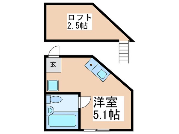 リバ－サイド四つ木の物件間取画像